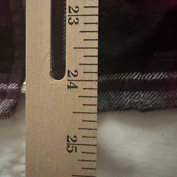 Fashion Bug Vintage Women's Red Black Plaid Flannel Zip Up Shirt Shacket Large - Picture 6 of 9